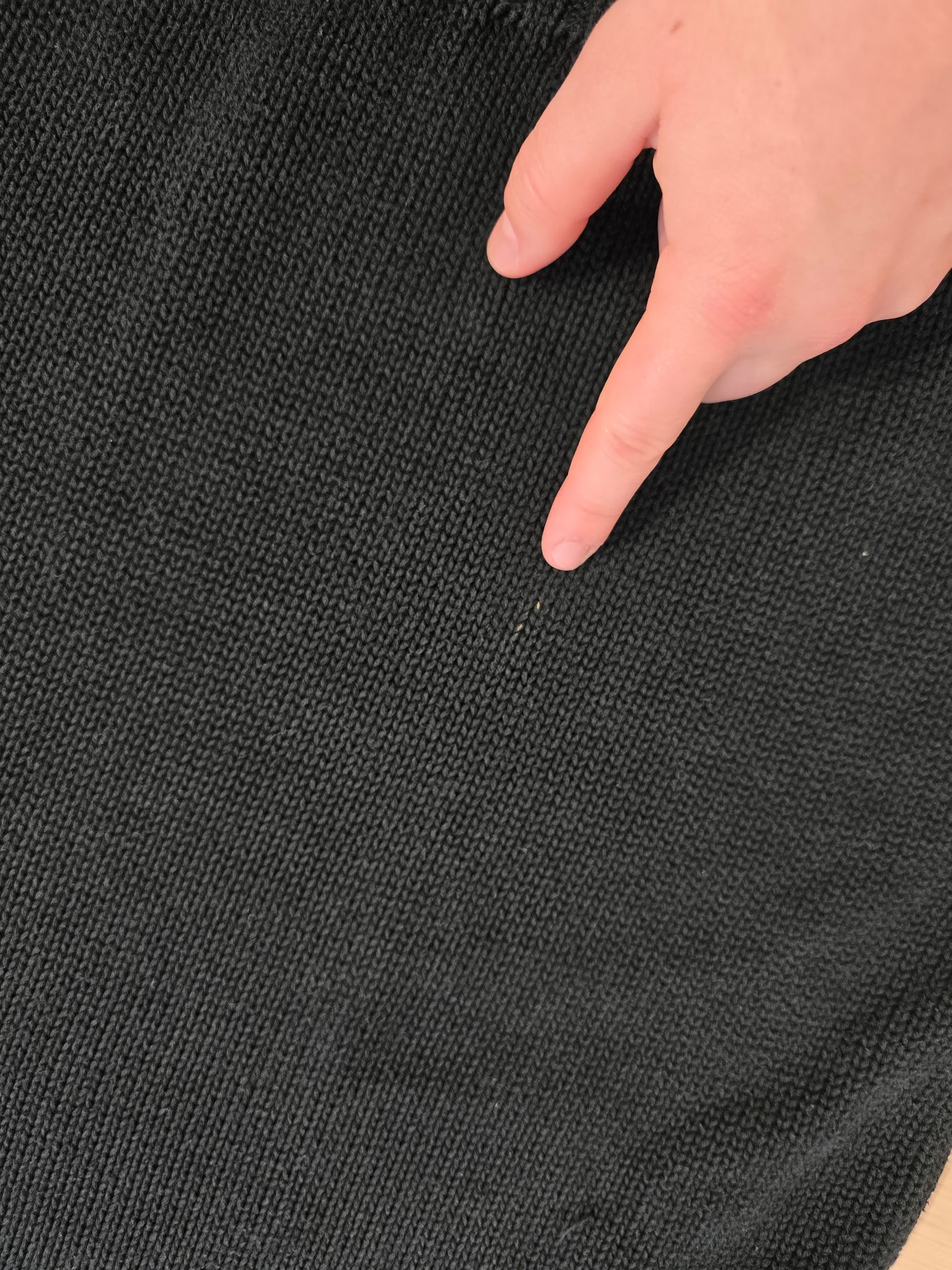 Pull sans manches en coton noir - L