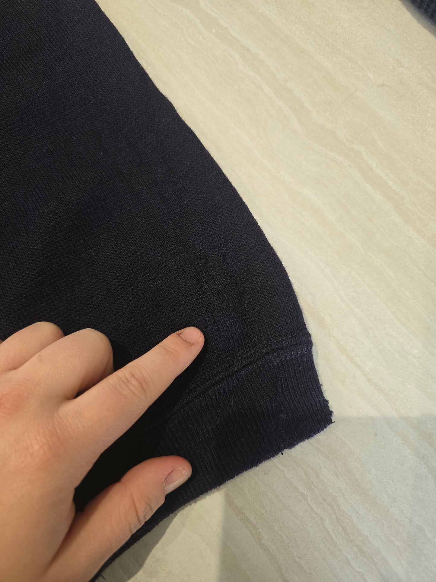 Pull bleu marine et rouge - XL