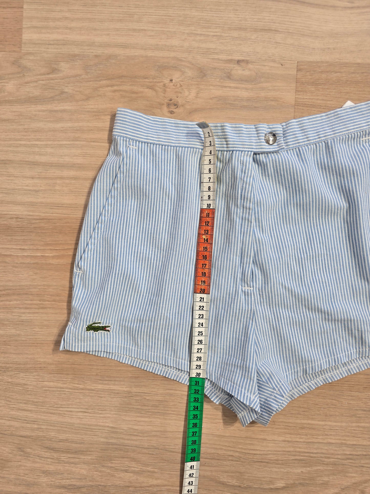Short léger à rayures bleues des années 80' - XS