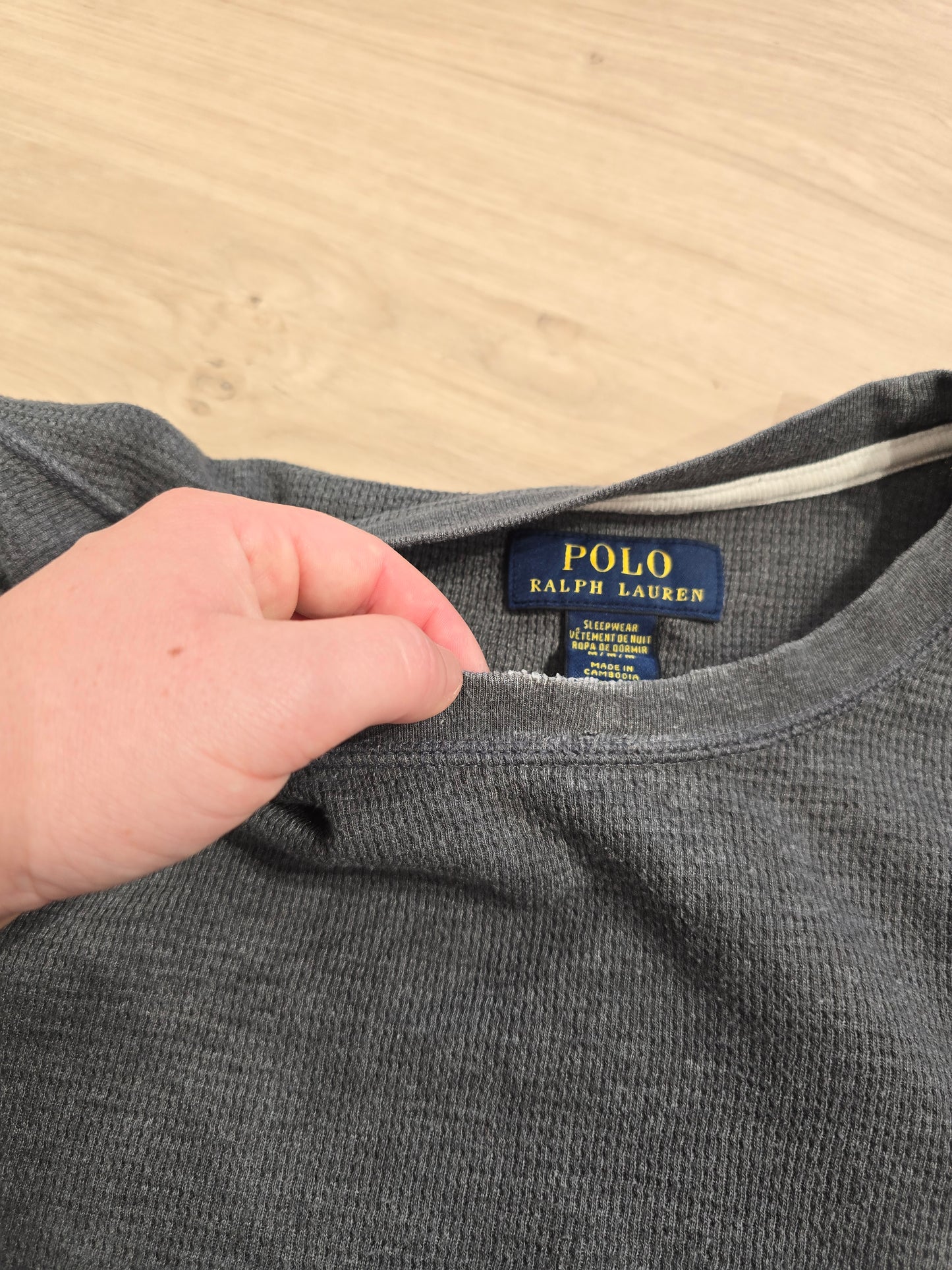 Pull léger en coton gris foncé - L