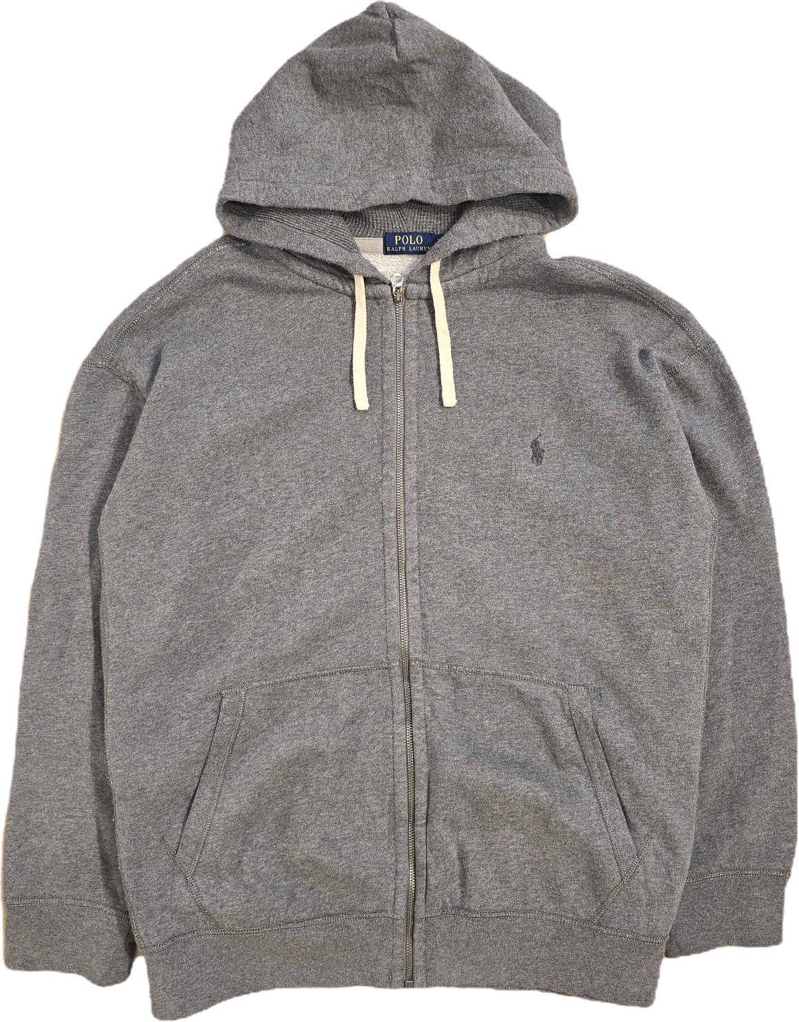 Veste à capuche en coton gris - XXL