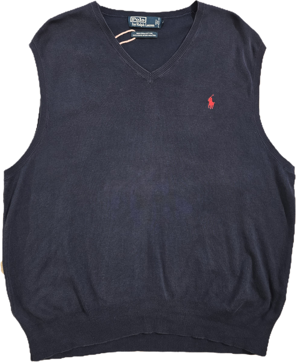 Pull sans manches marine - XL