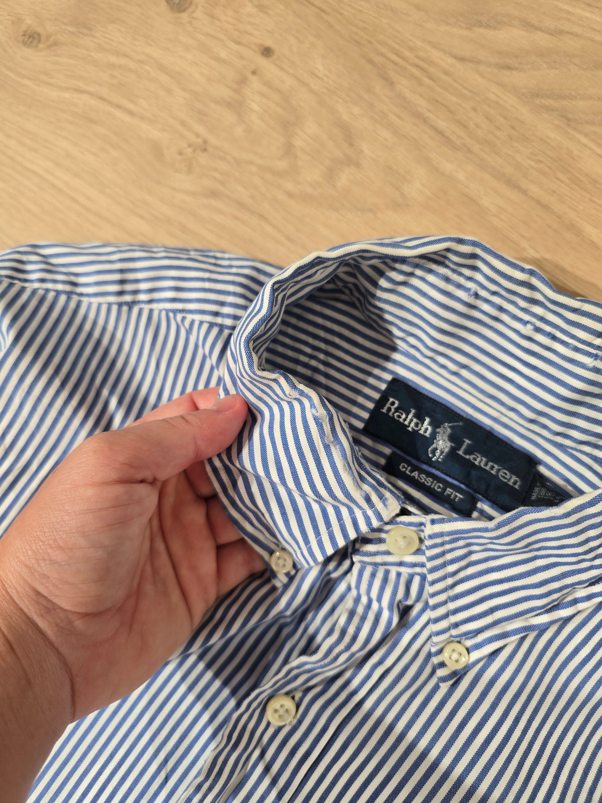 Chemise en coton à rayures - XL
