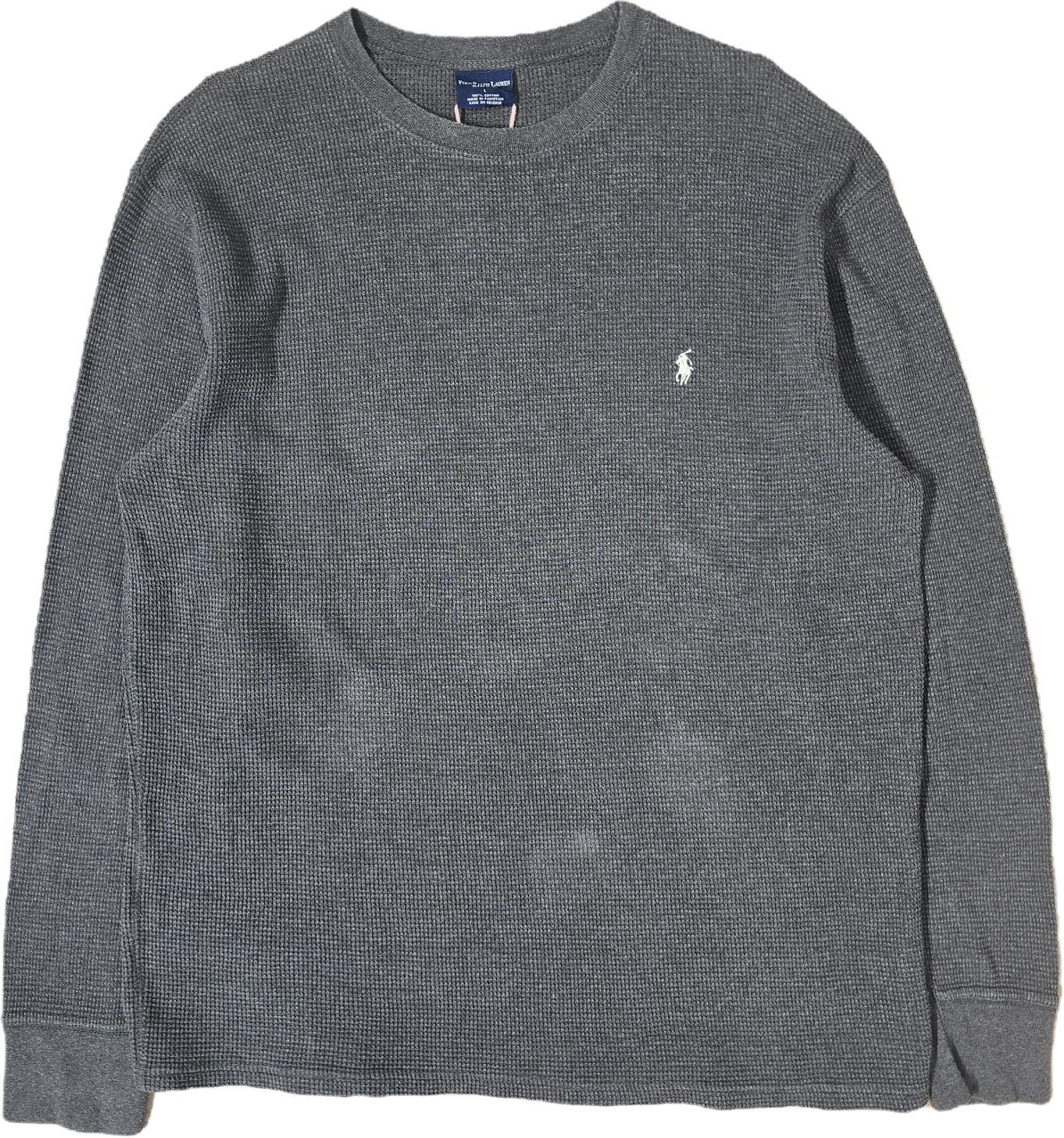 Pull léger en coton gris - L