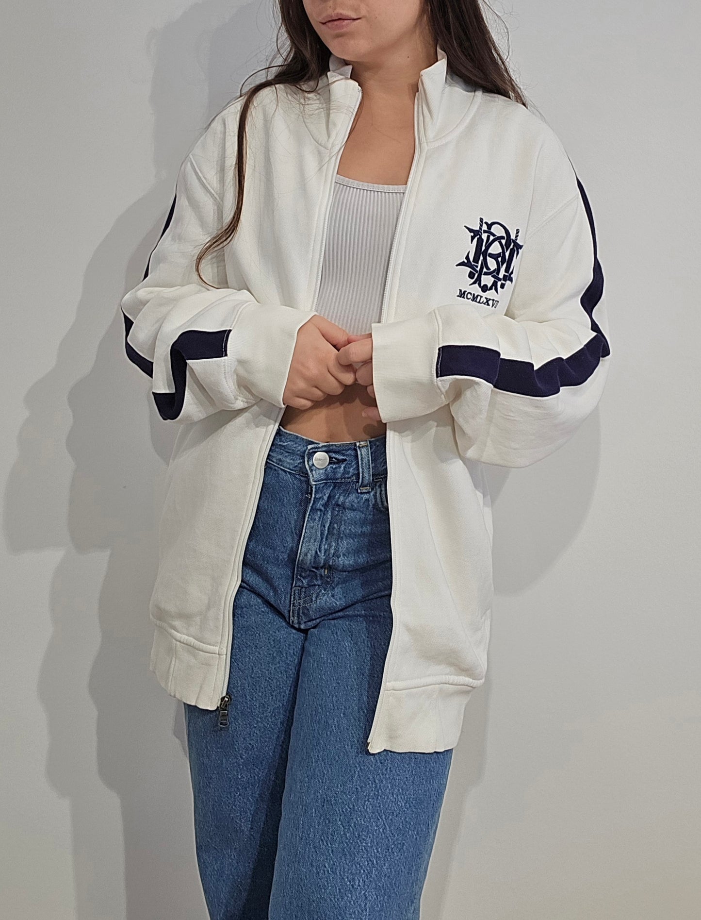 Veste blanche brodée - L/XL