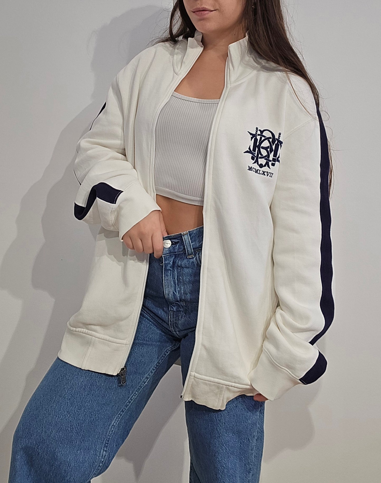 Veste blanche brodée - L/XL