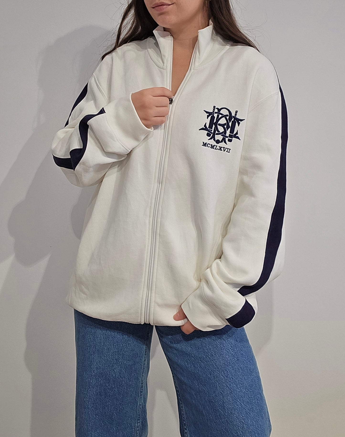 Veste blanche brodée - L/XL