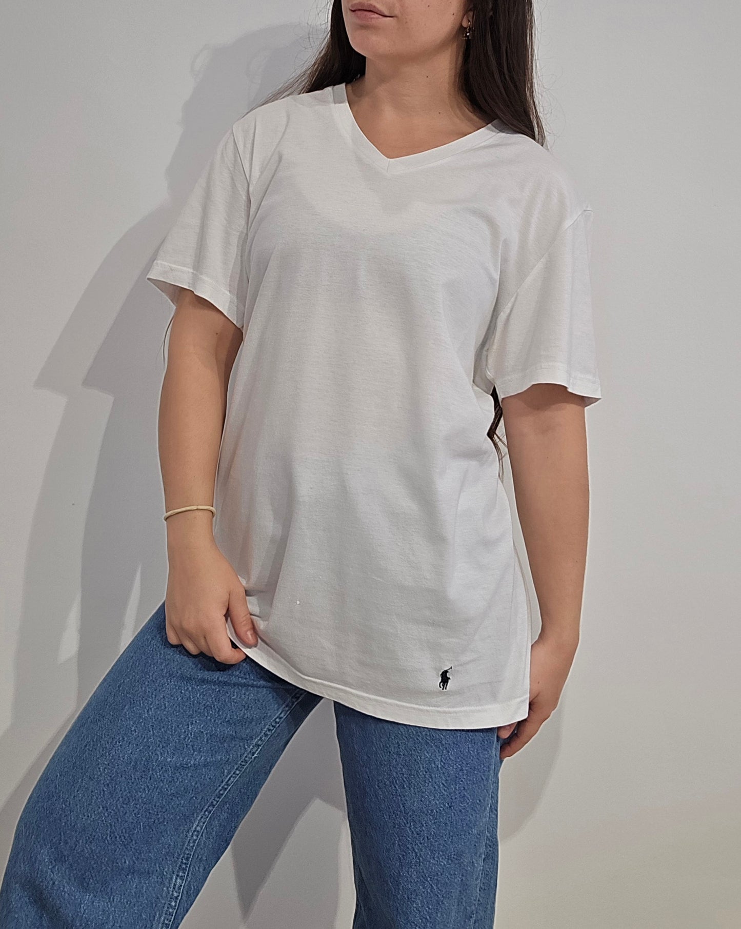 Tee-shirt blanc en coton - M
