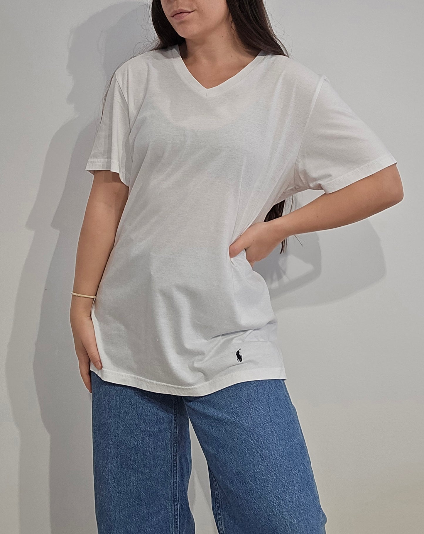 Tee-shirt blanc en coton - M