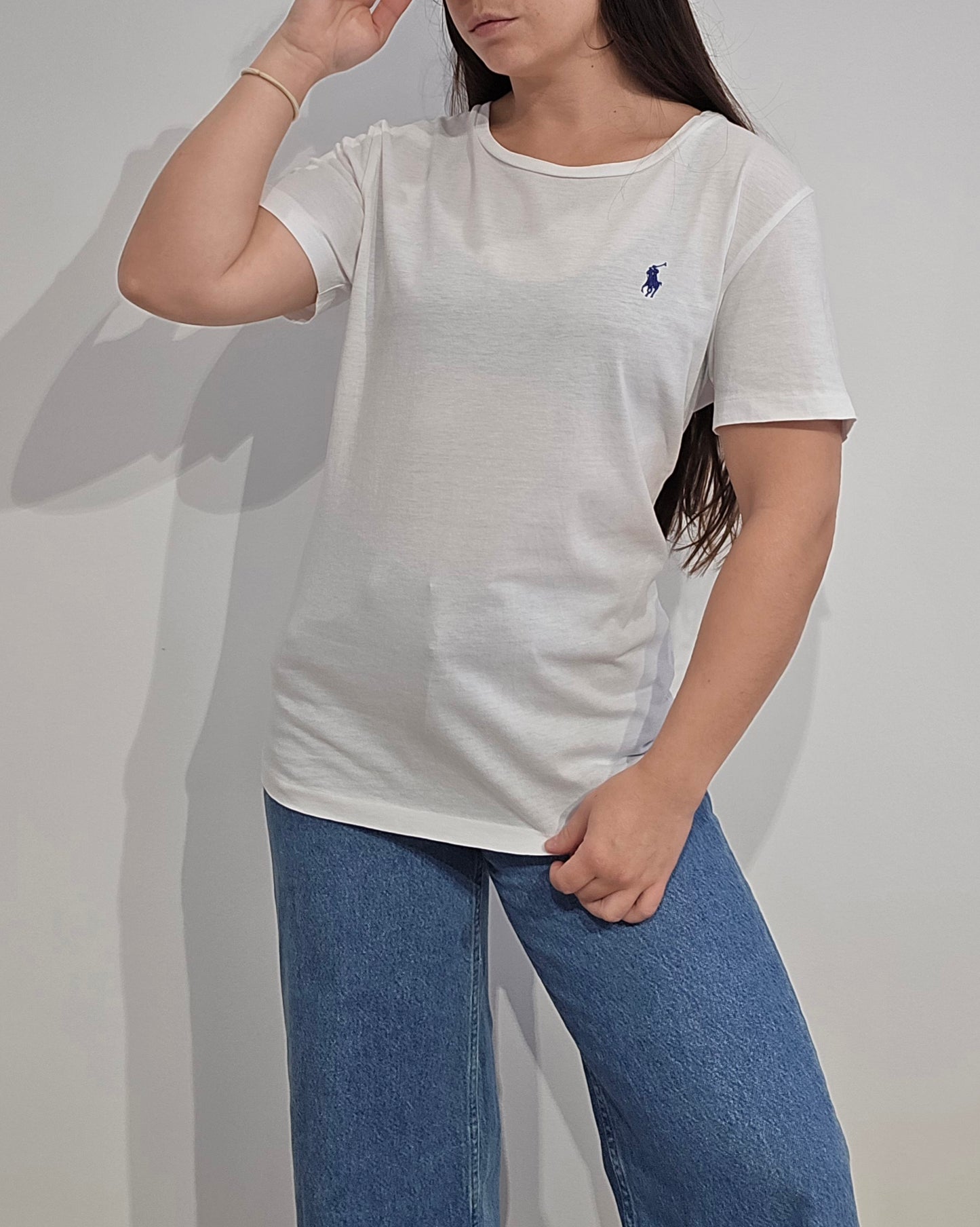 Tee-shirt blanc en coton - M