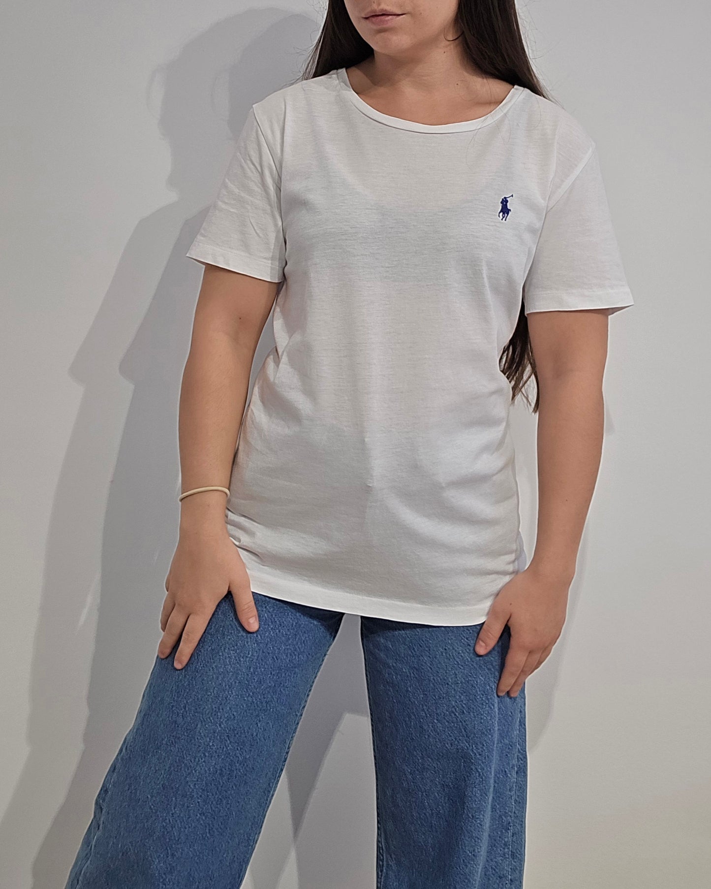 Tee-shirt blanc en coton - M