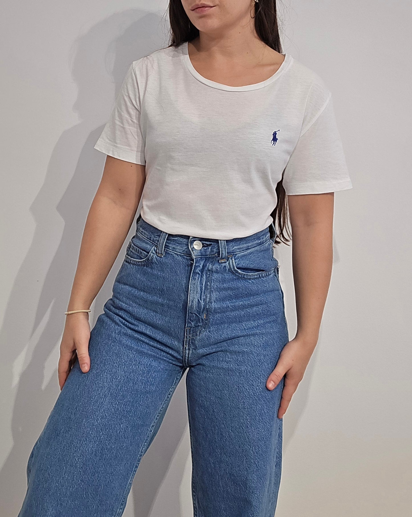 Tee-shirt blanc en coton - M