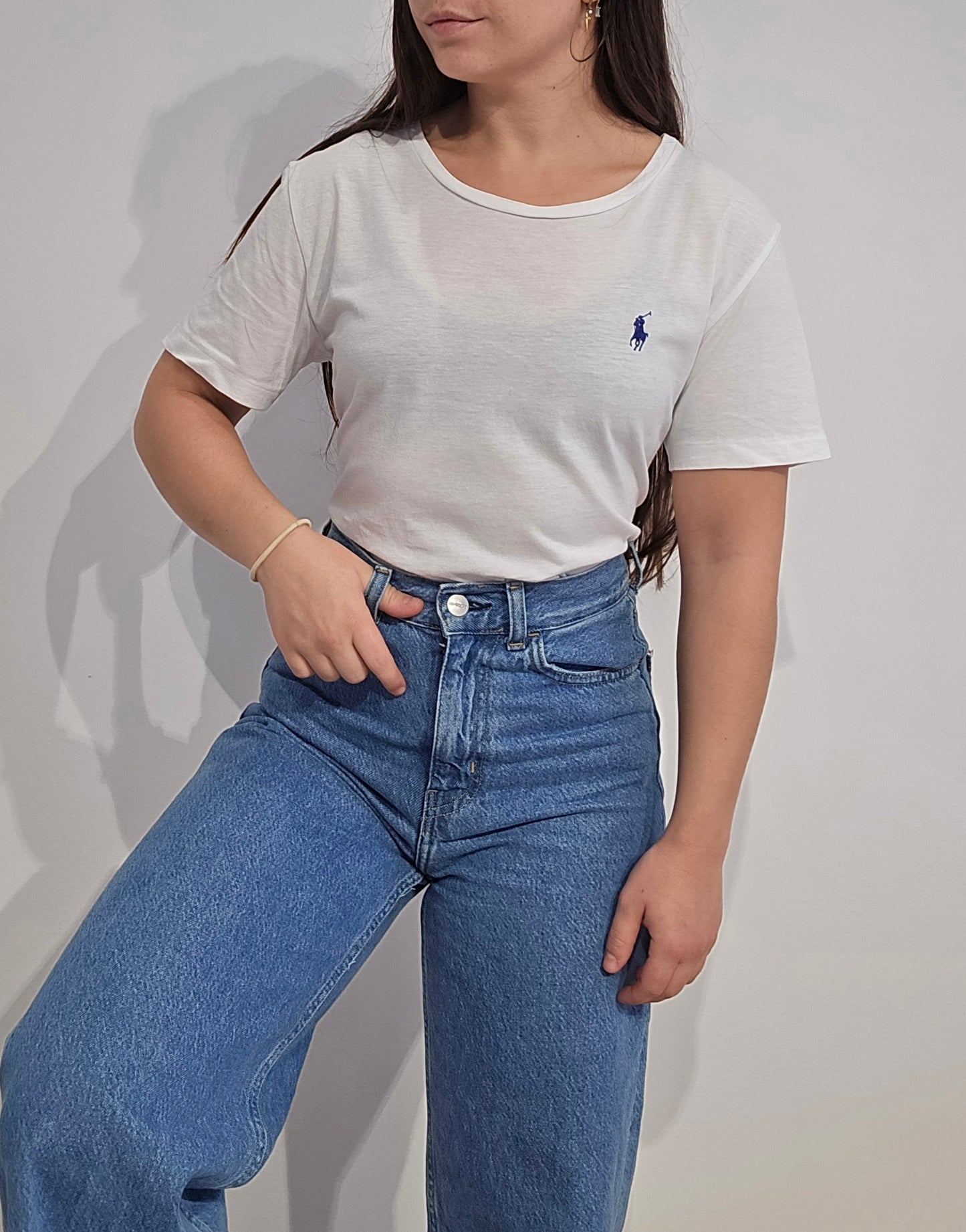Tee-shirt blanc en coton - M