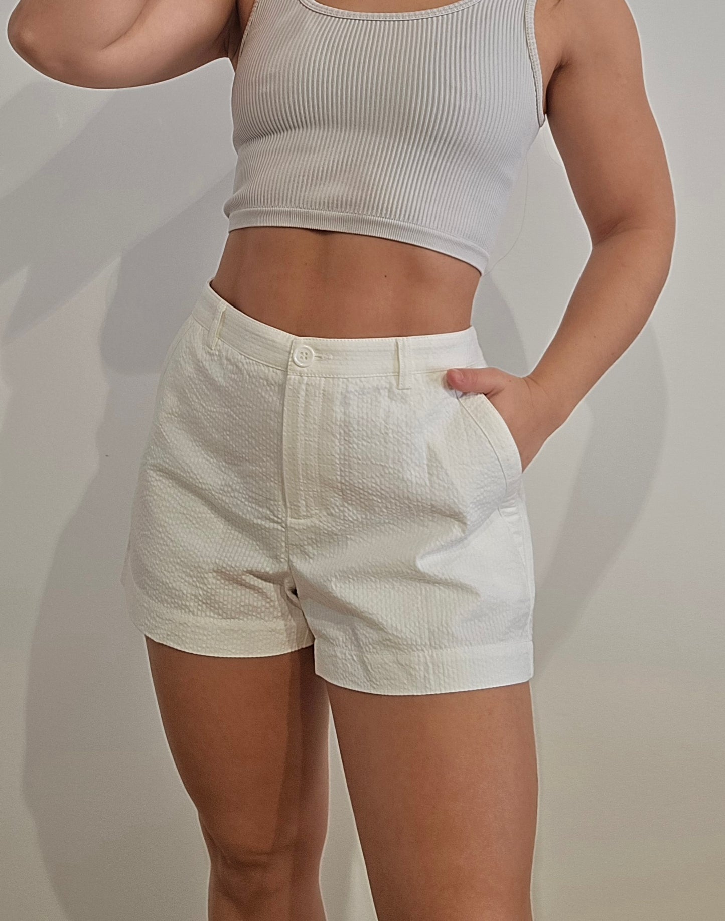 Short de tennis blanc - L