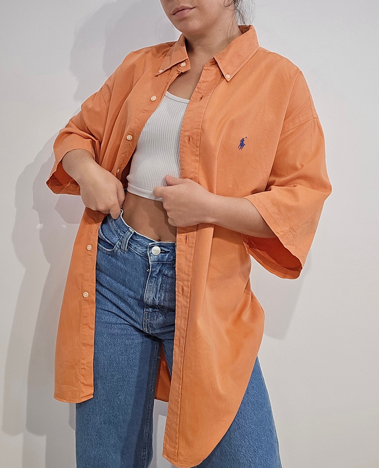 Chemise Blake en coton orange - XL