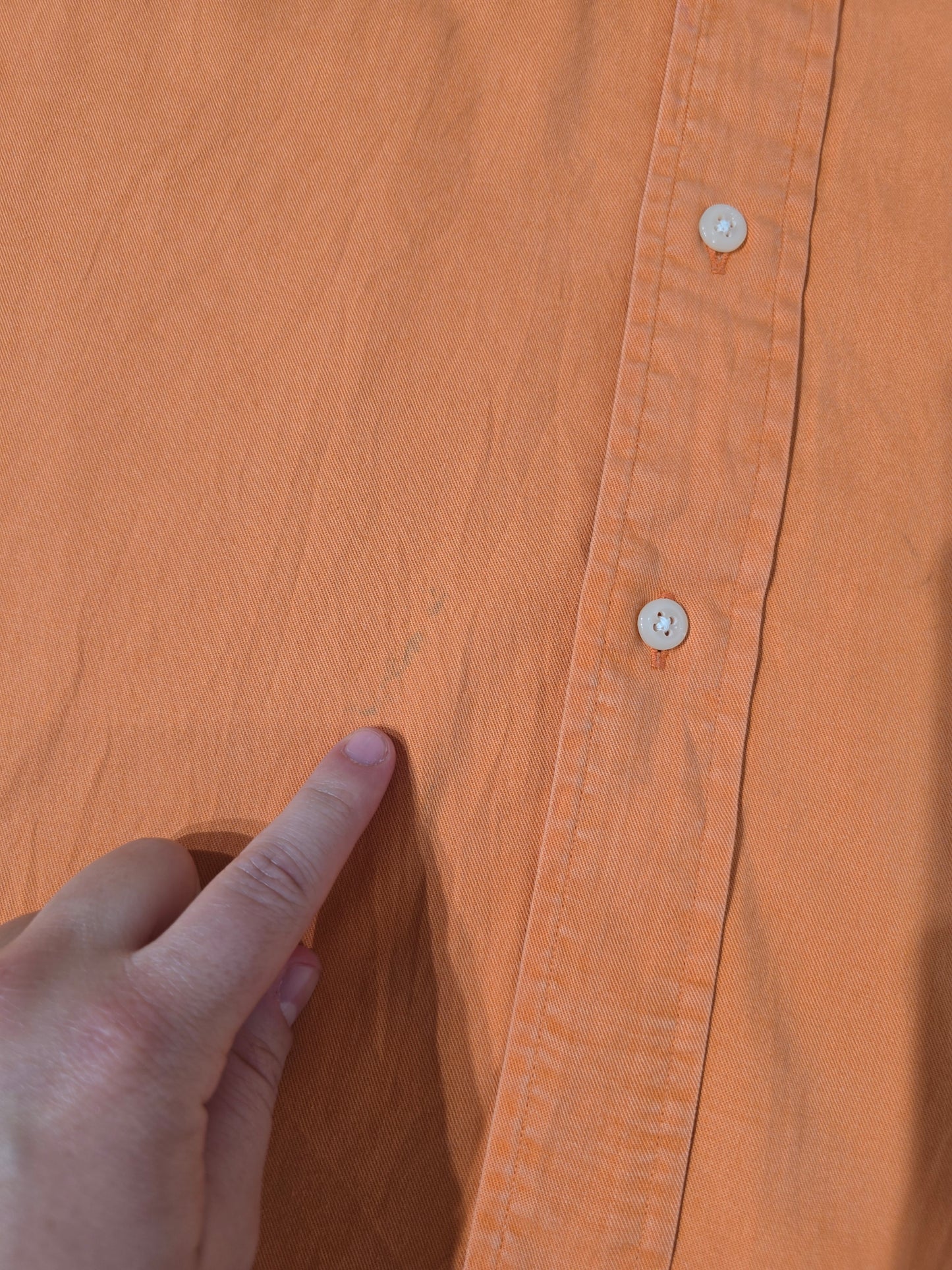 Chemise Blake en coton orange - L