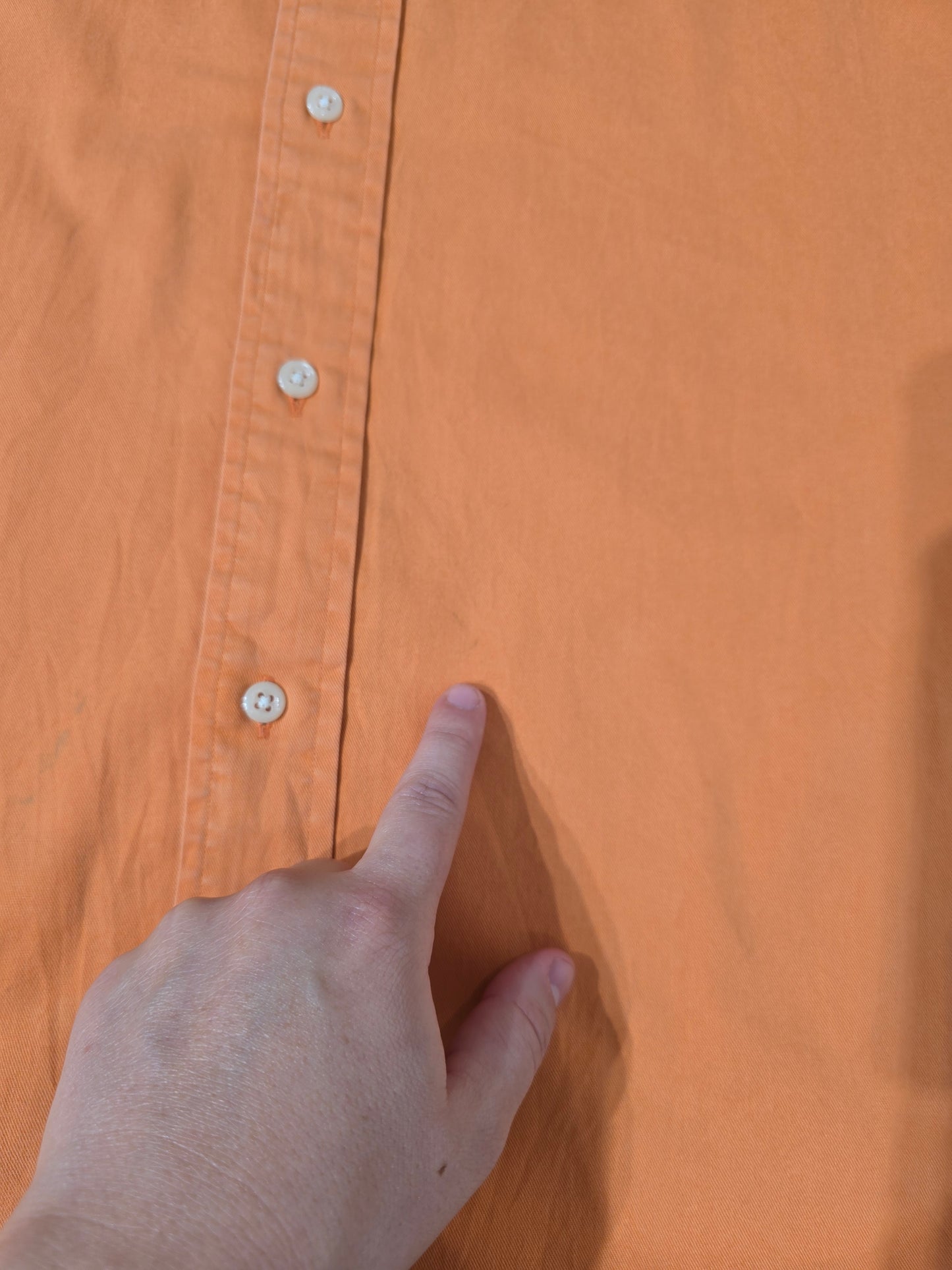 Chemise Blake en coton orange - L