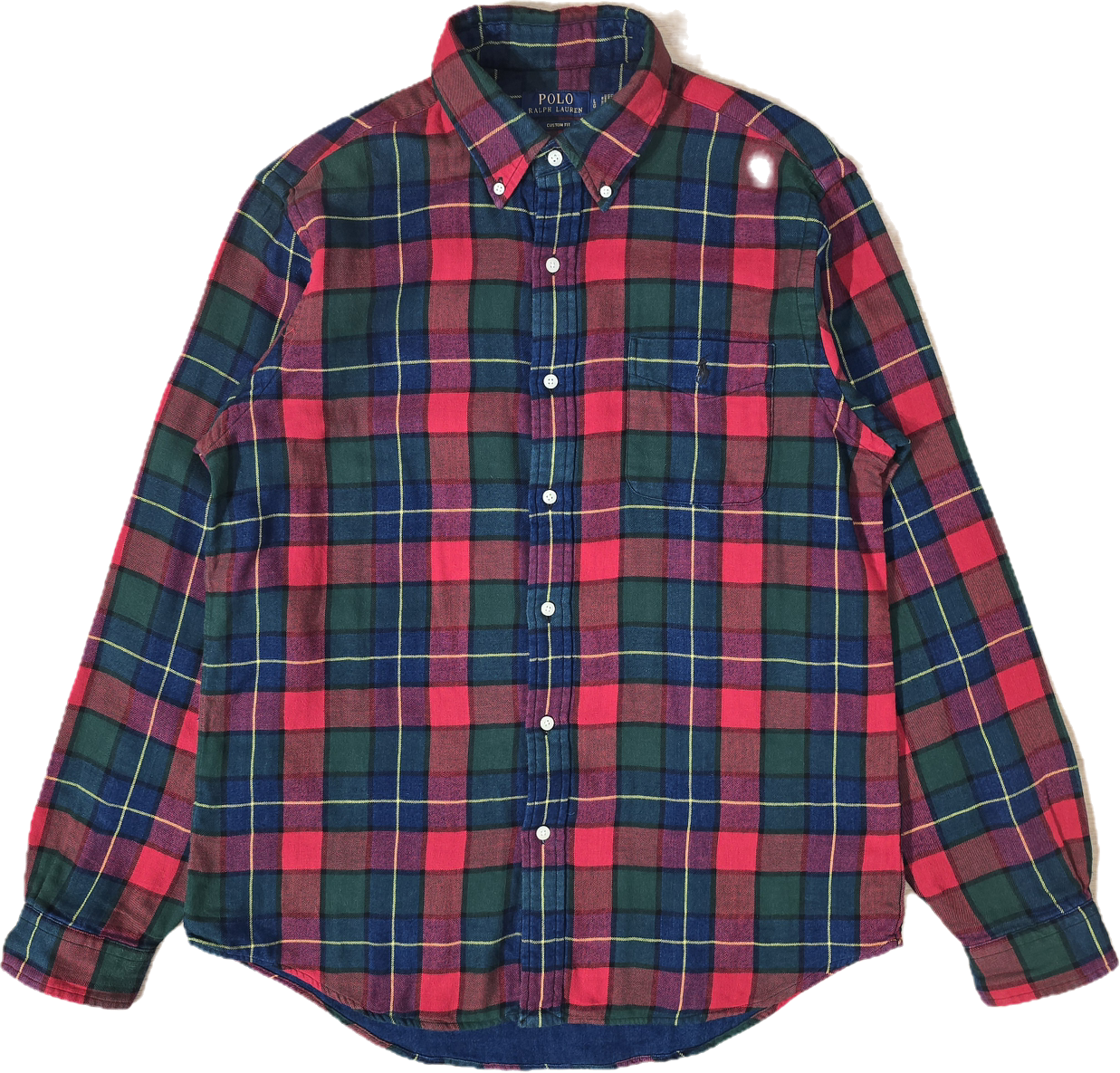 Chemise Custom fit à carreaux rouge - L
