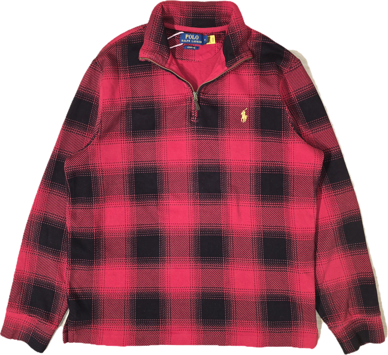 Pull camionneur à carreaux rouge - M/L