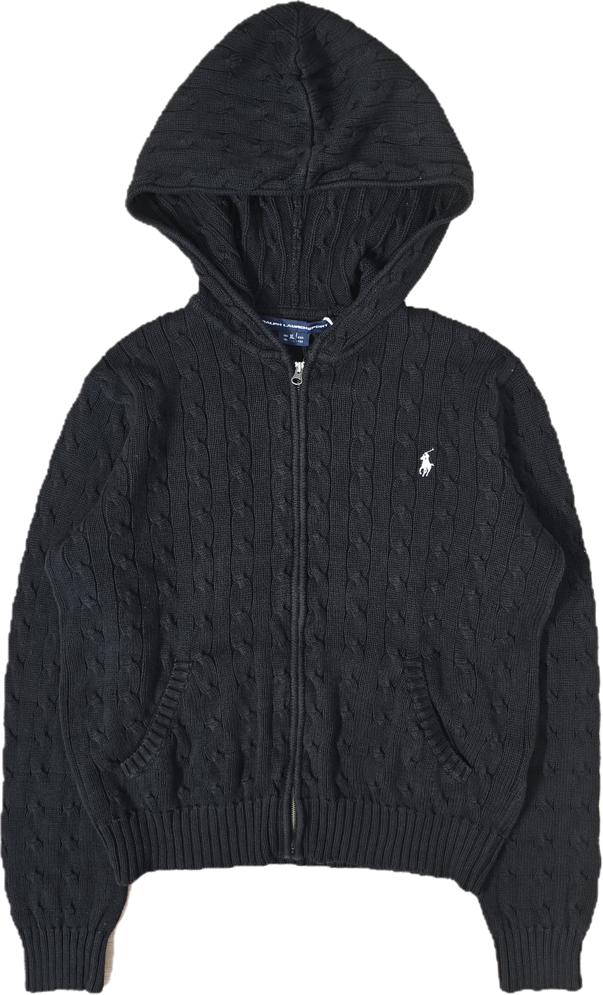 Veste en maille torsadée noir - M/38