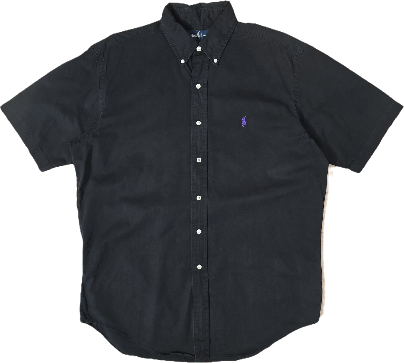 Chemise classic fit en coton noir - XL
