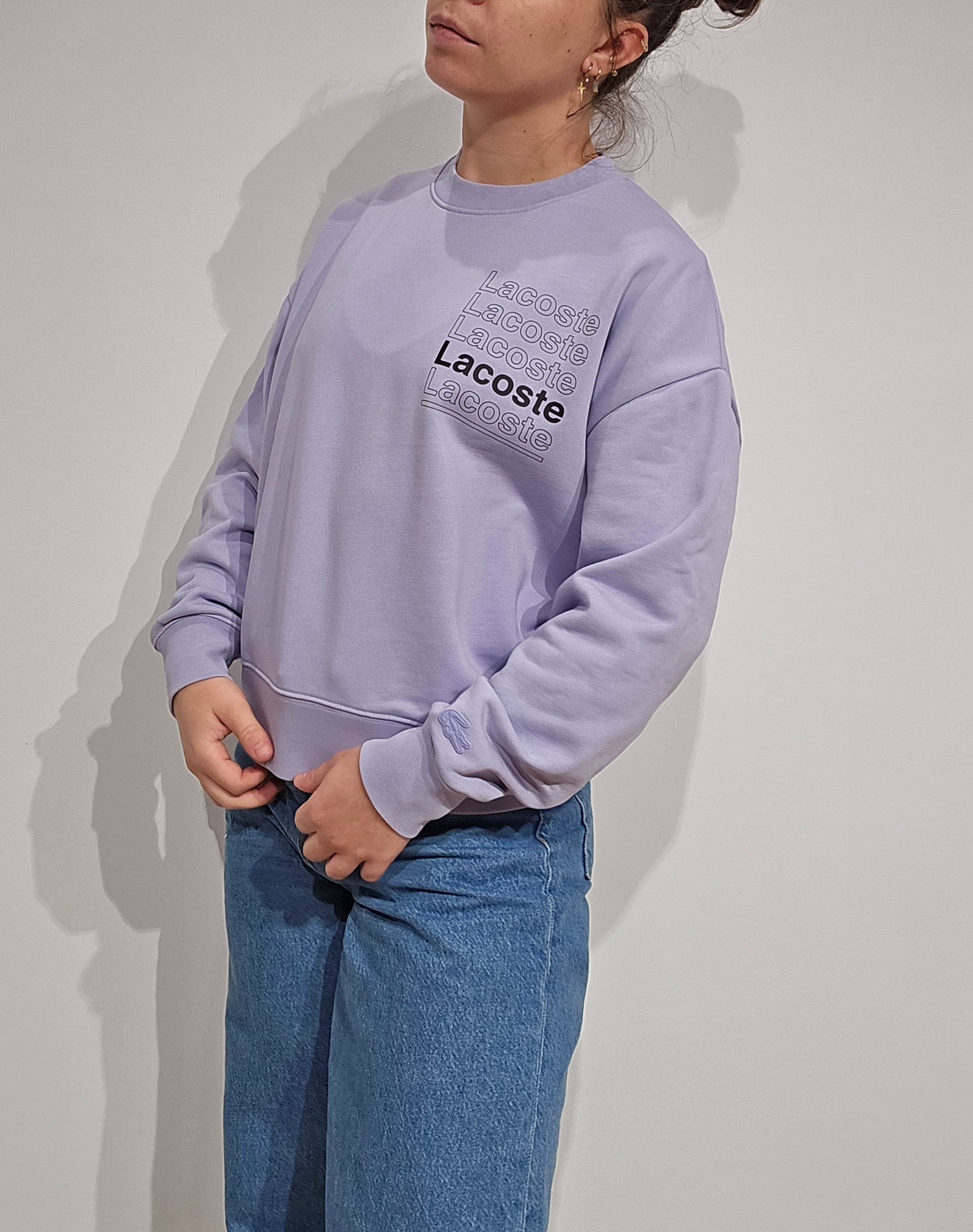 Sweat lila imprimé - M ou S