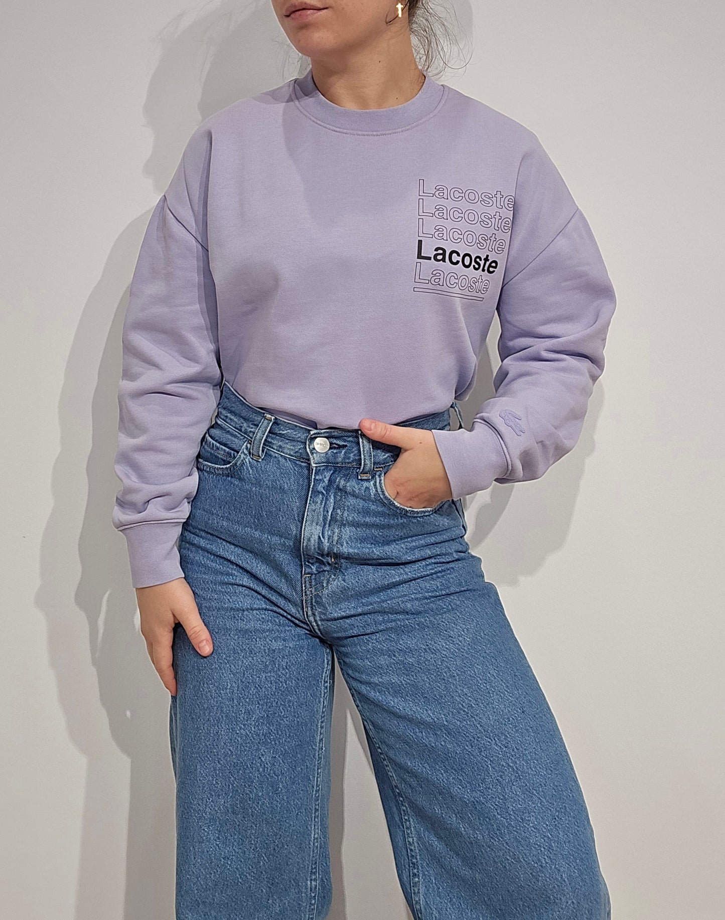 Sweat lila imprimé - M ou S