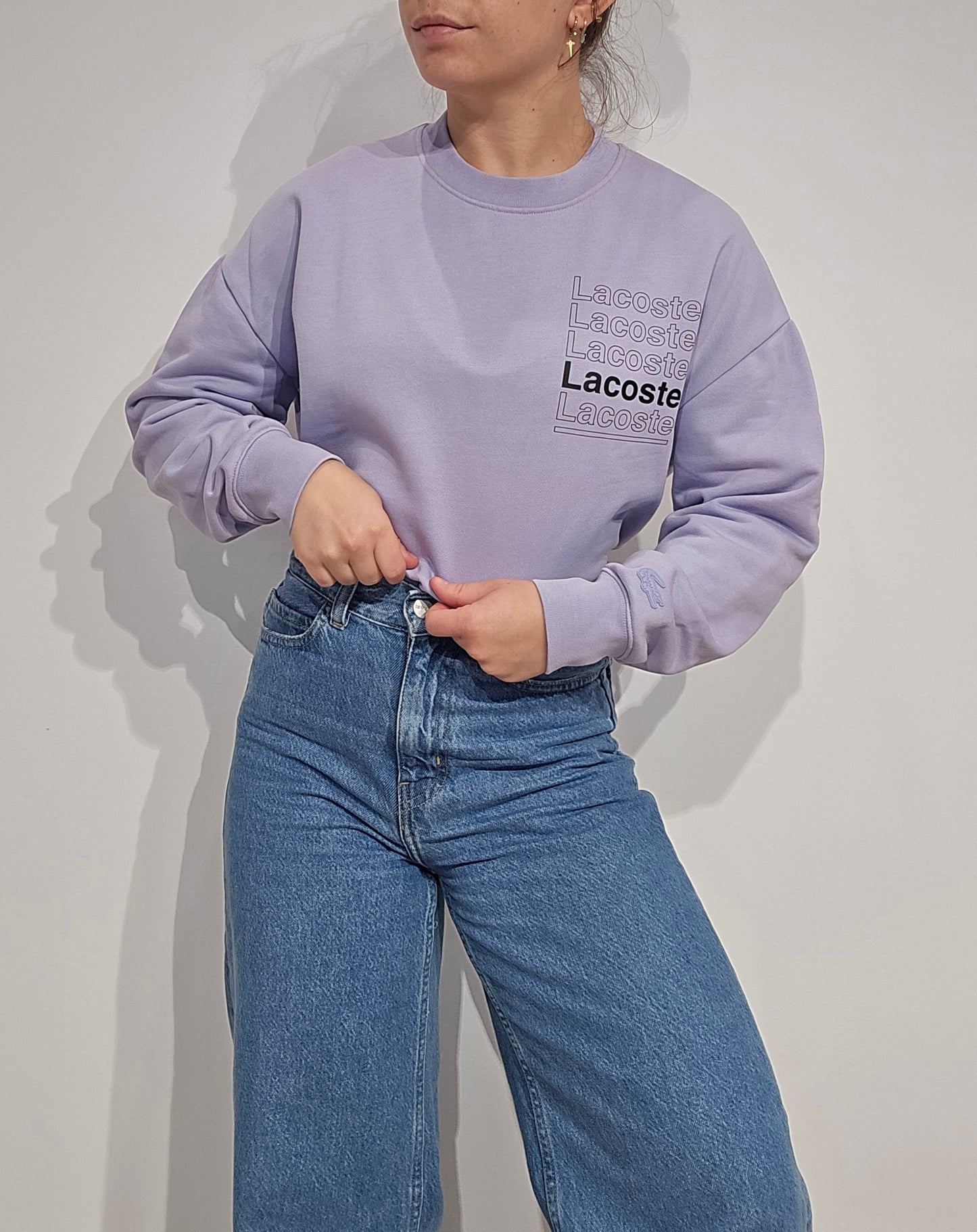 Sweat lila imprimé - M ou S