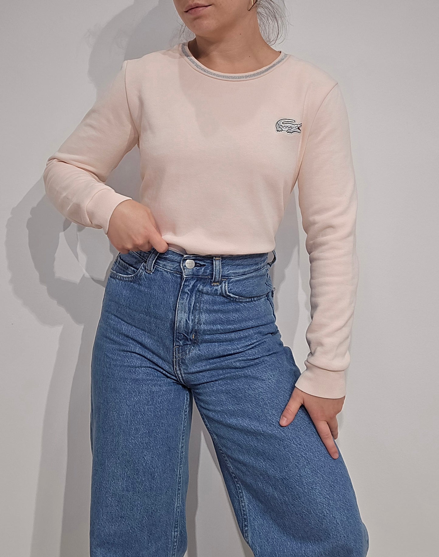 Sweat collection Live ! Rose pâle - XS
