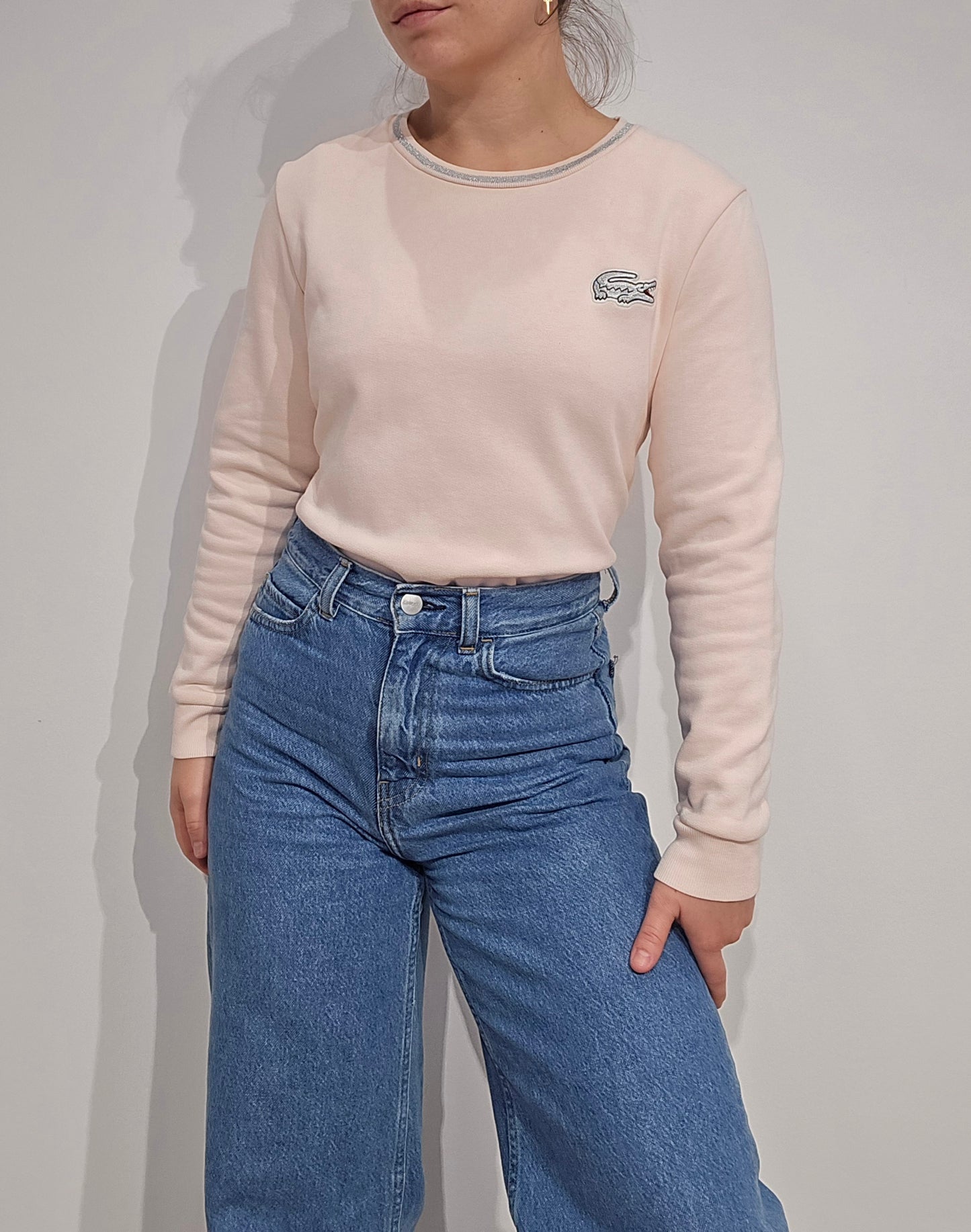 Sweat collection Live ! Rose pâle - XS