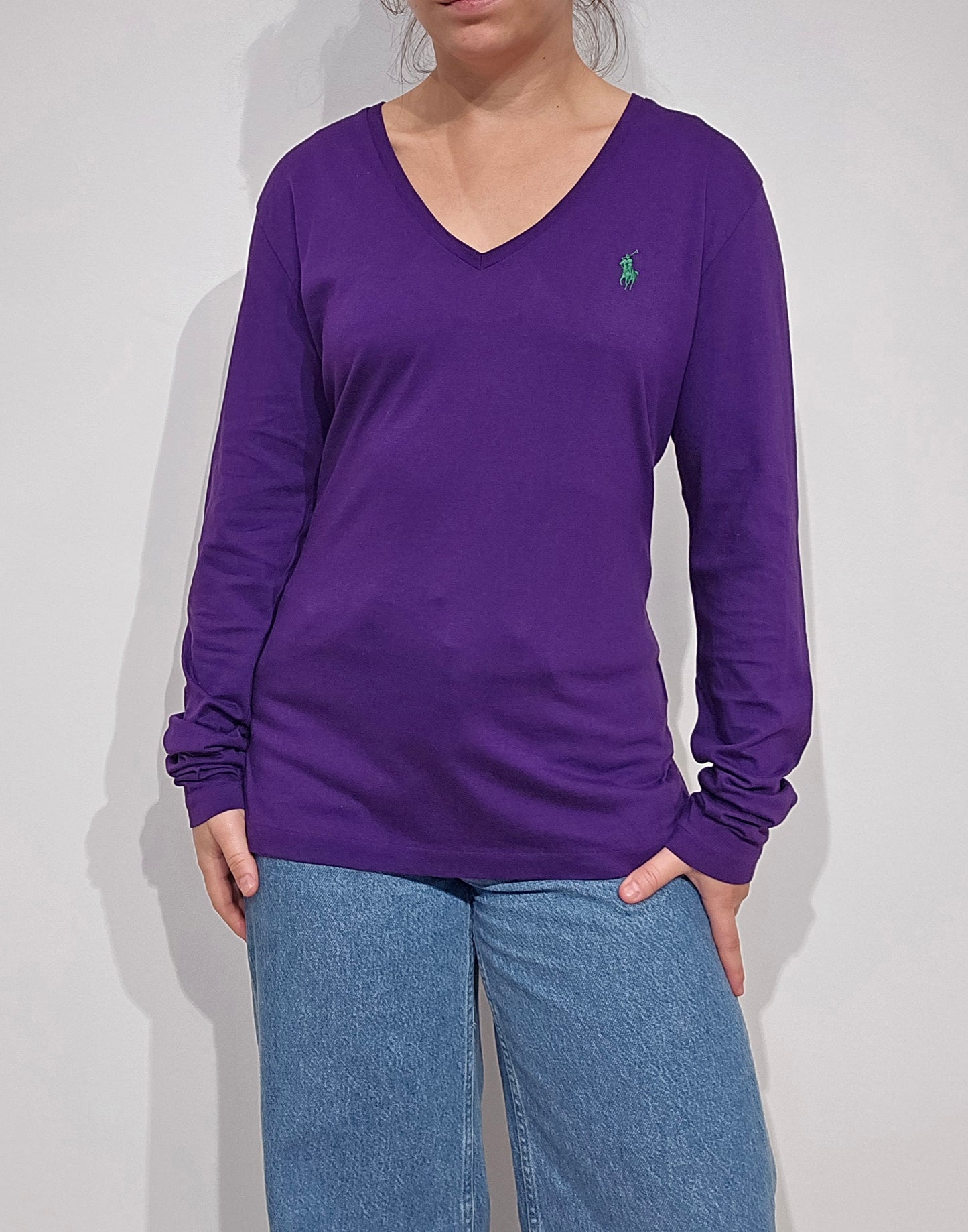 Tee-shirt en coton violet - M/L