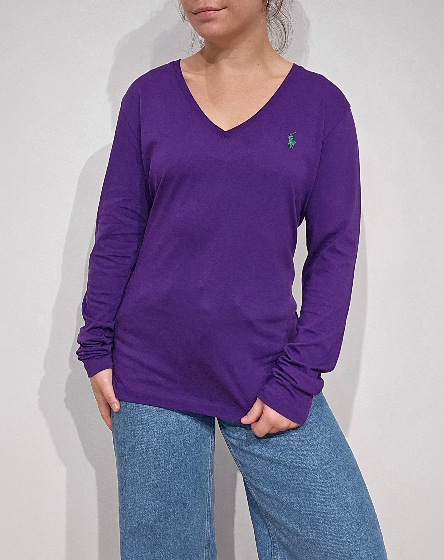 Tee-shirt en coton violet - M/L