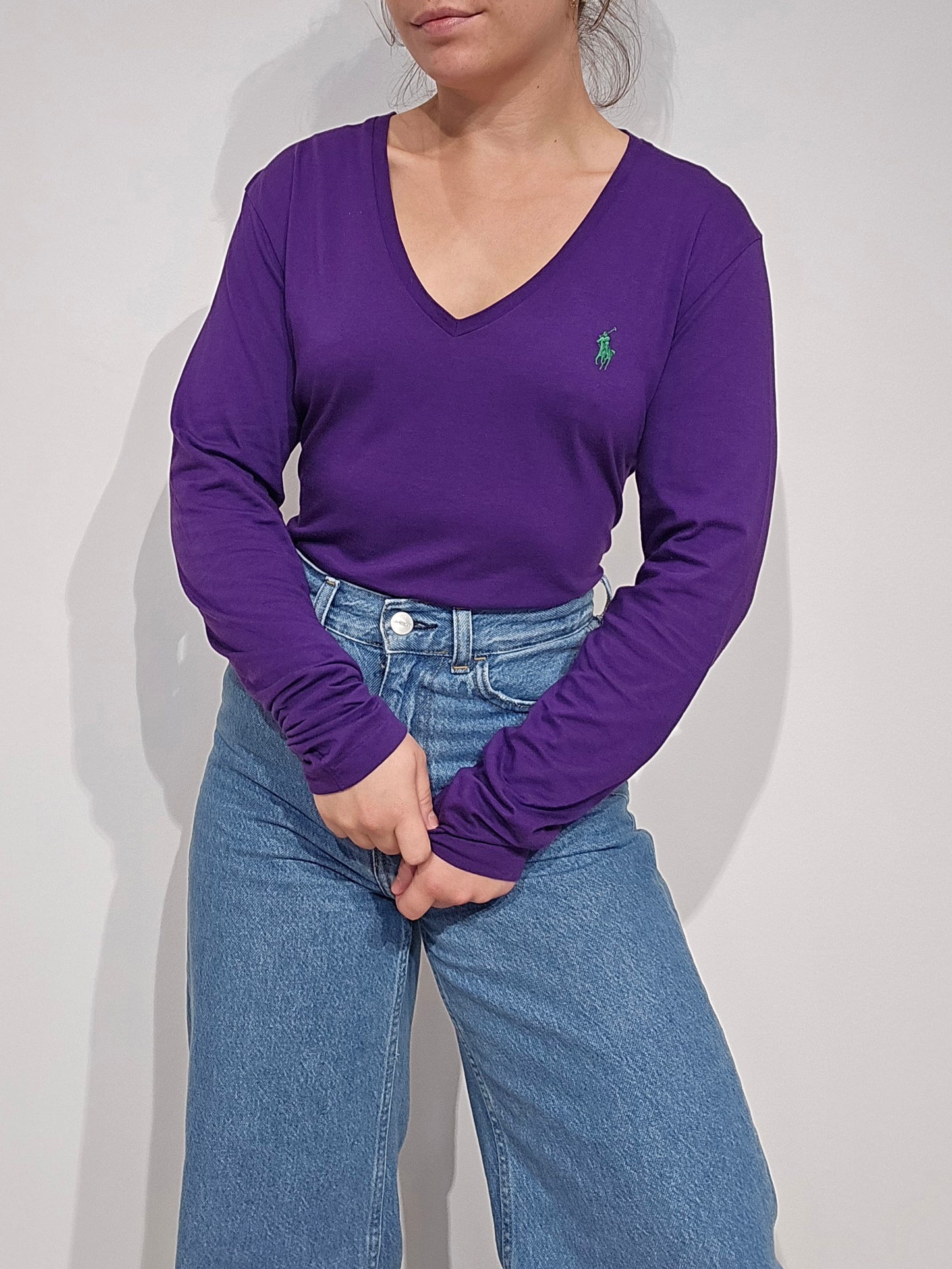 Tee-shirt en coton violet - M/L