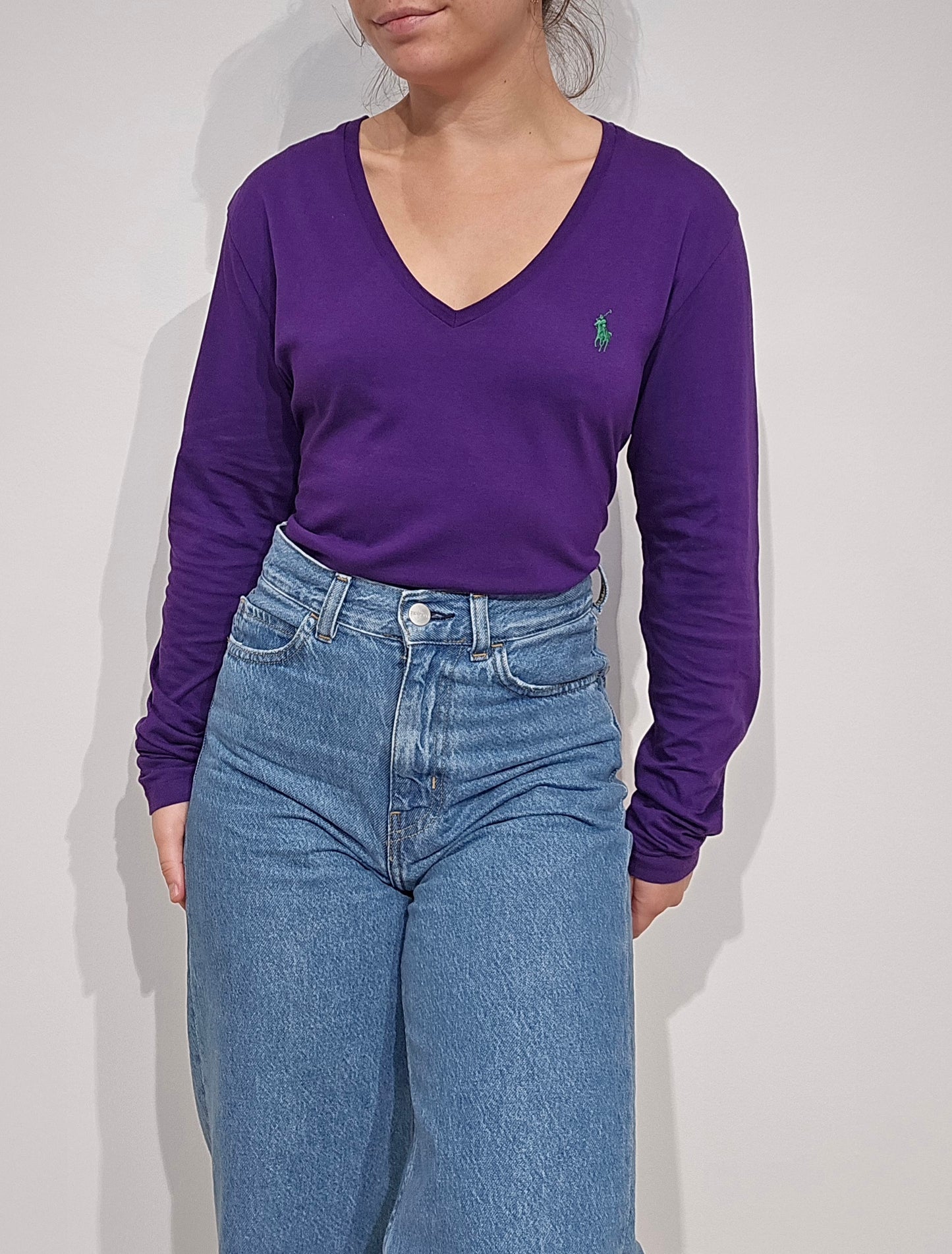 Tee-shirt en coton violet - M/L
