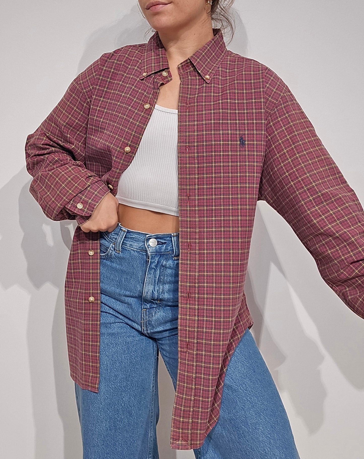 Chemise classic fit à carreaux - XL