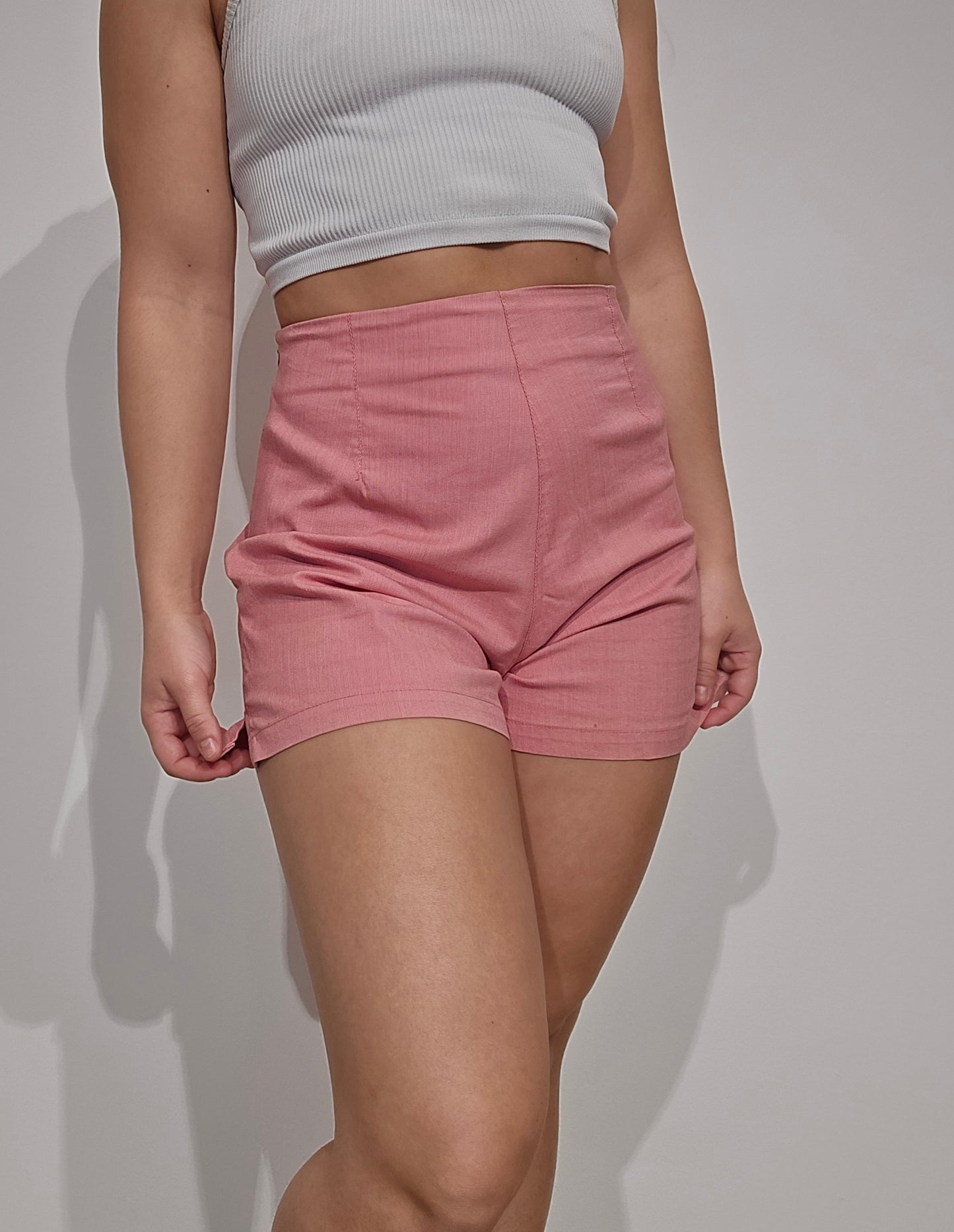 Short taille haute saumon Lacoste - S