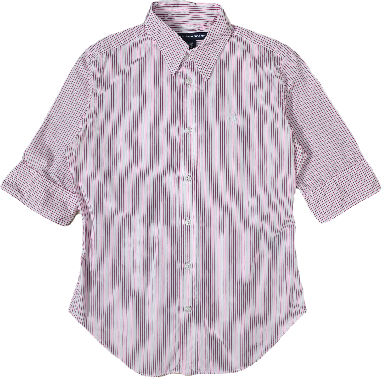Chemise silm fit à rayures rose - XS