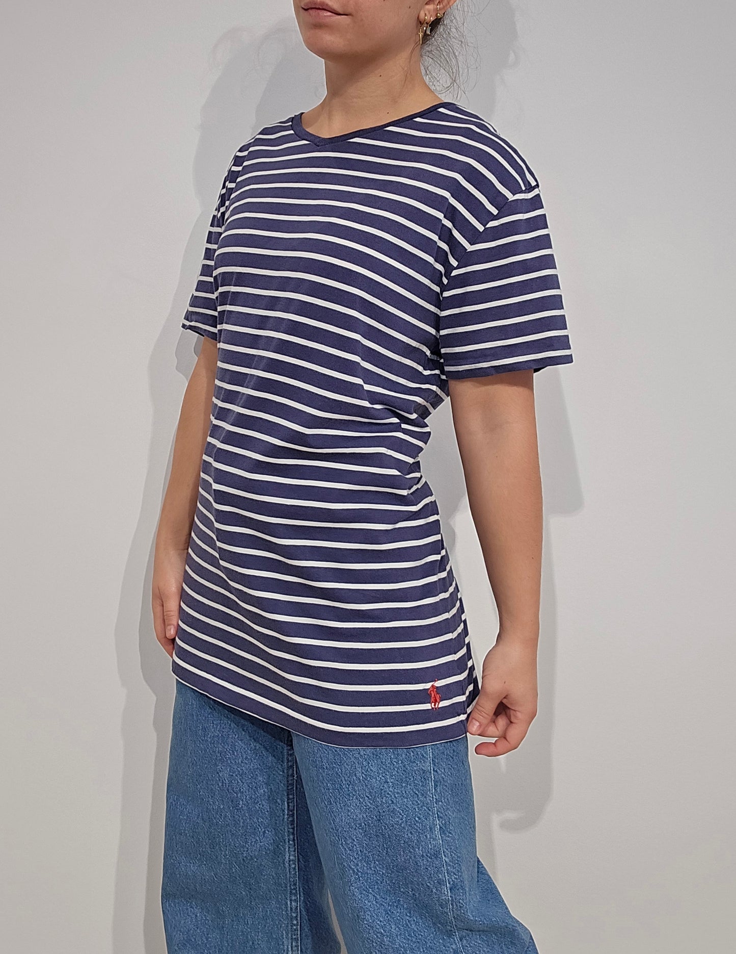 Tee-shirt marinière en coton - L