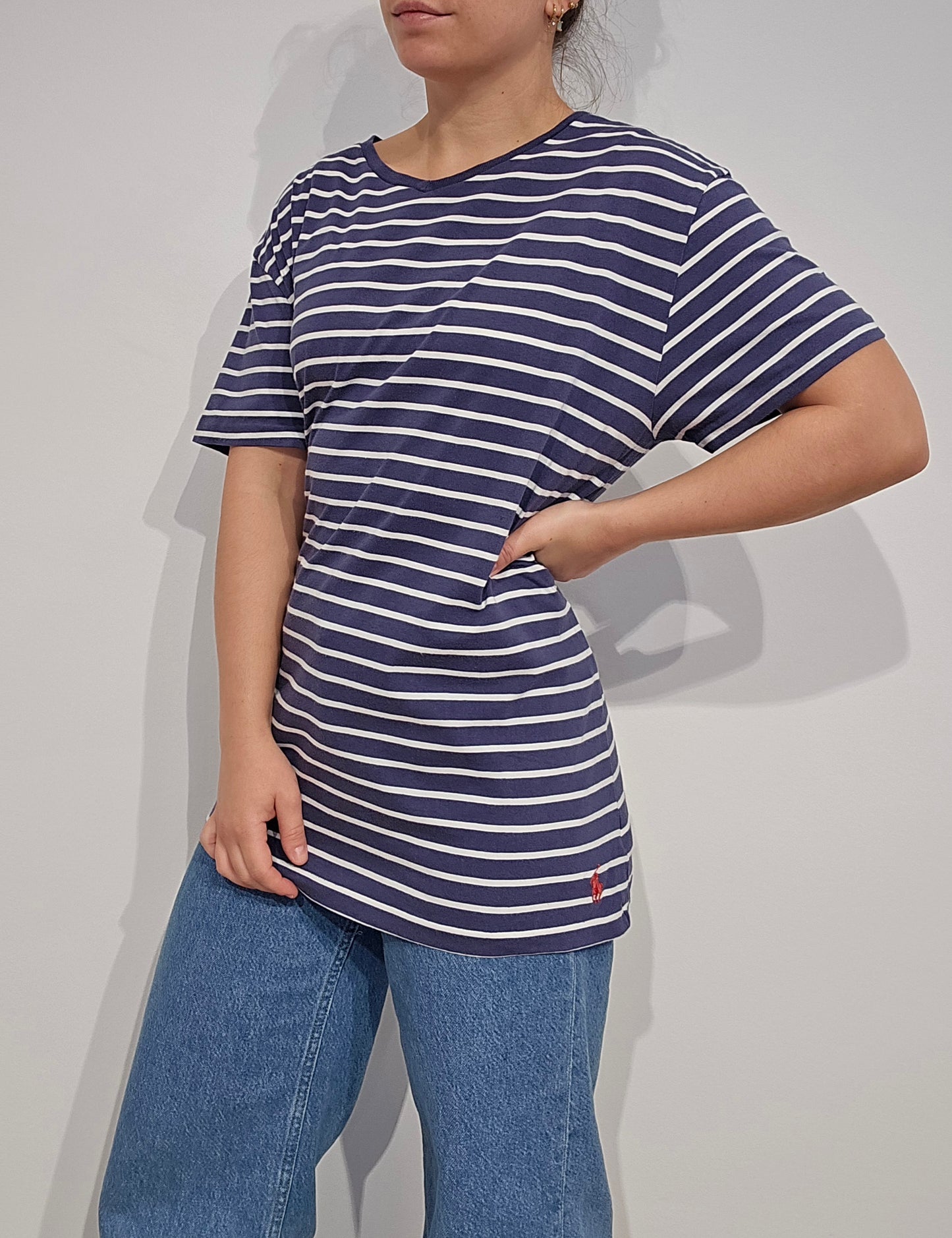 Tee-shirt marinière en coton - L