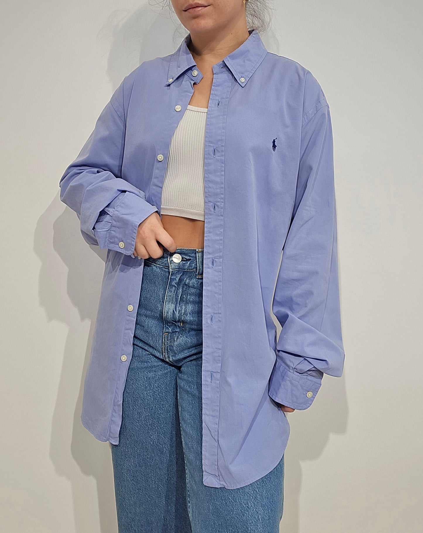 Chemise Custom fit bleu clair - L