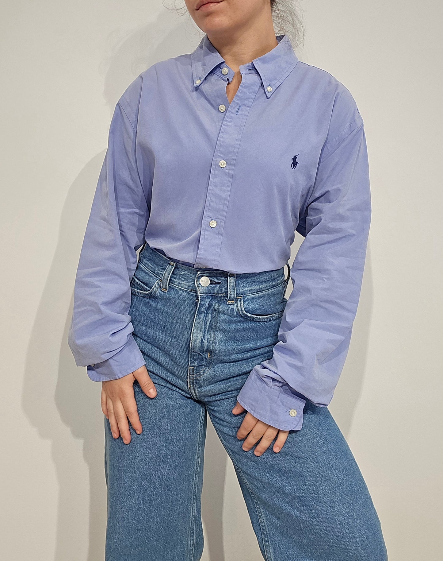 Chemise Custom fit bleu clair - L