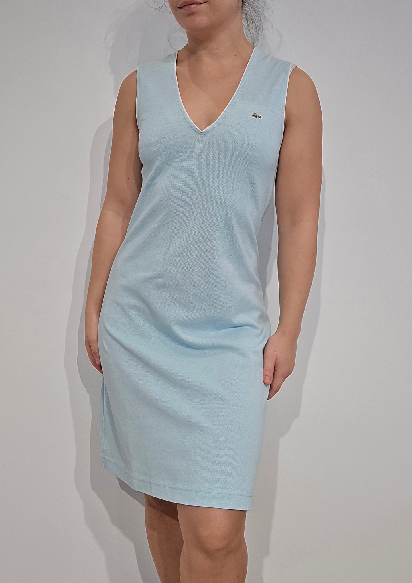Robe débardeur turquoise Lacoste - S