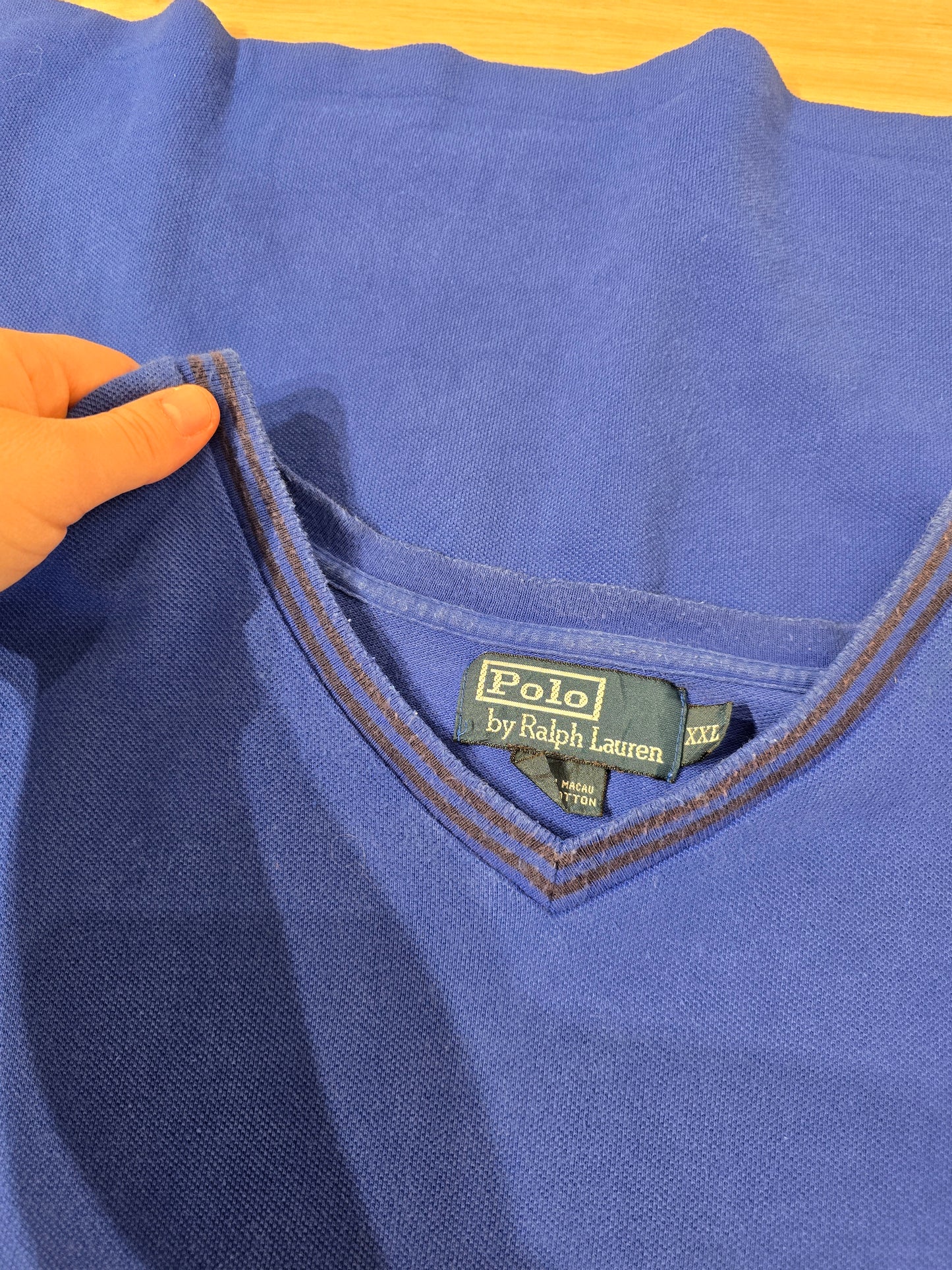Tee-shirt en coton bleu - XXL