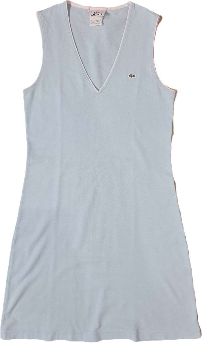 Robe débardeur turquoise Lacoste - S