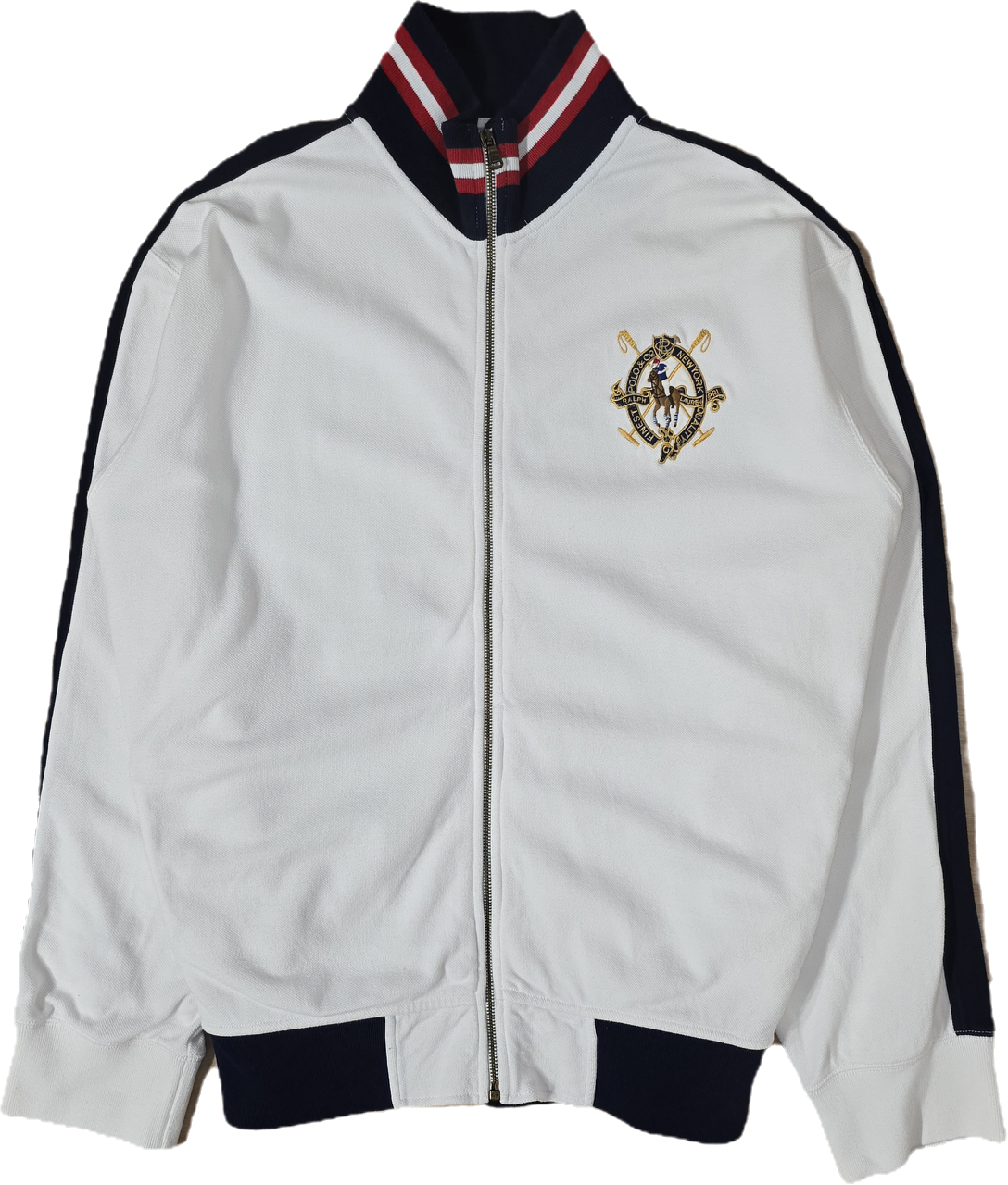 Veste en coton blanc brodé - XXL