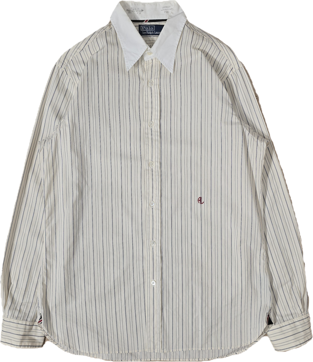 Chemise crème à rayures - L