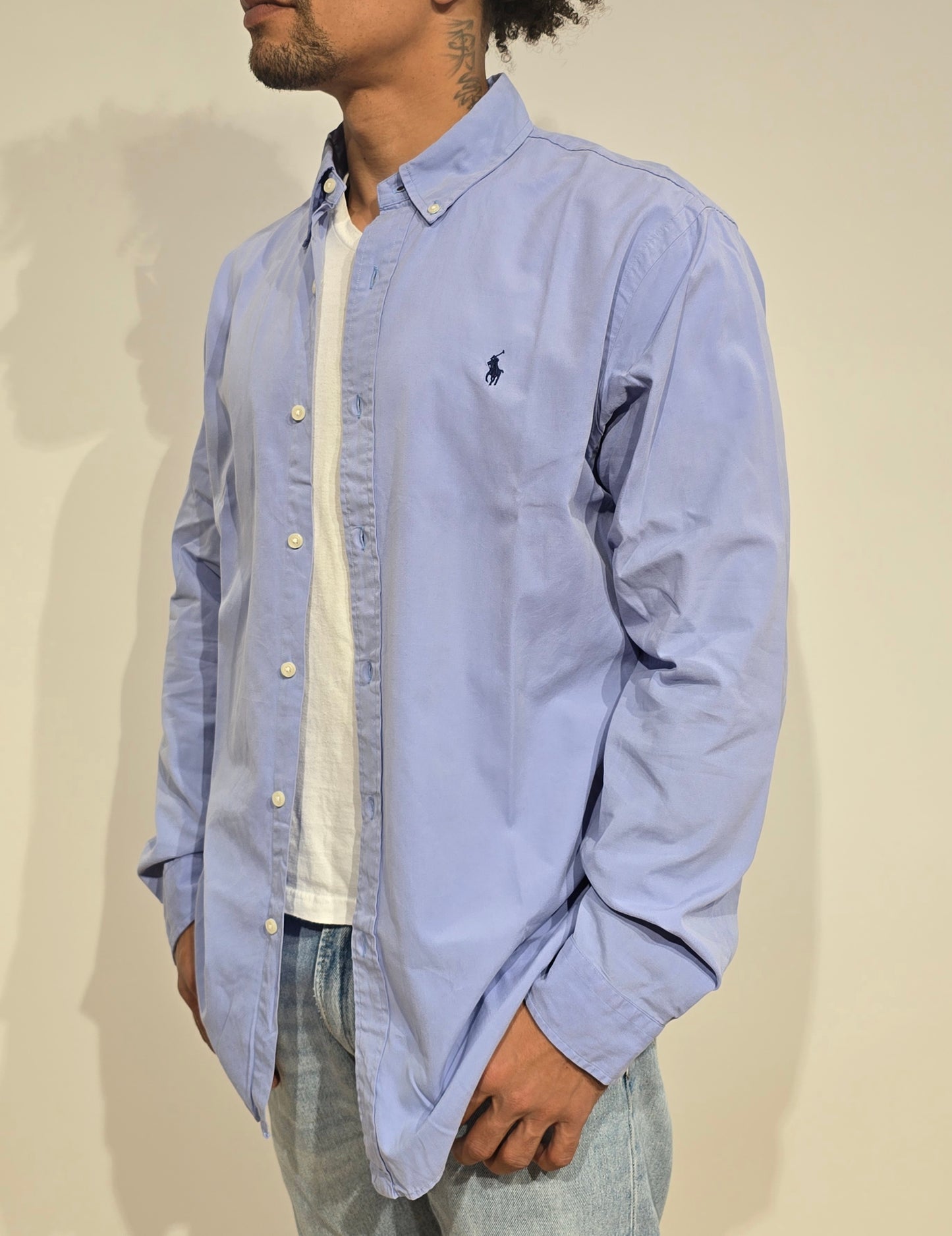 Chemise Custom fit bleu clair - M