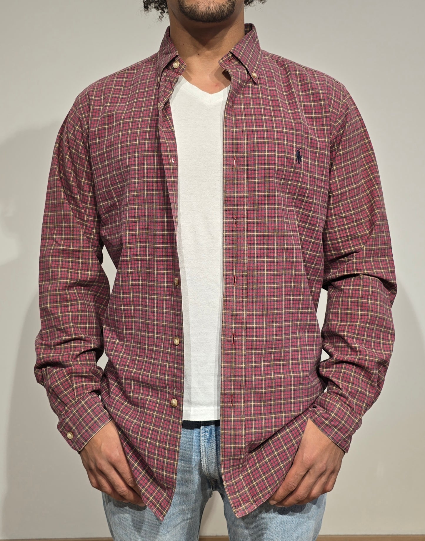 Chemise classic fit à carreaux - M/L
