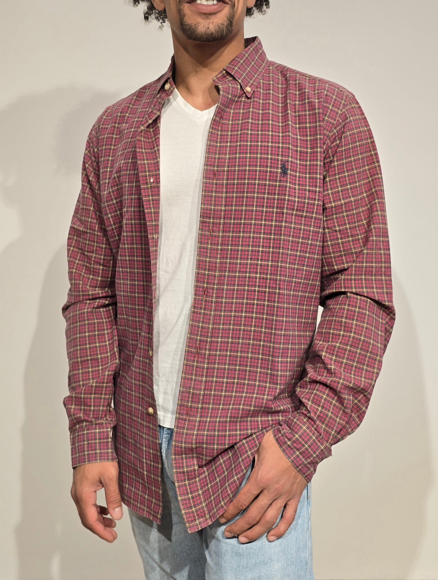 Chemise classic fit à carreaux - M/L
