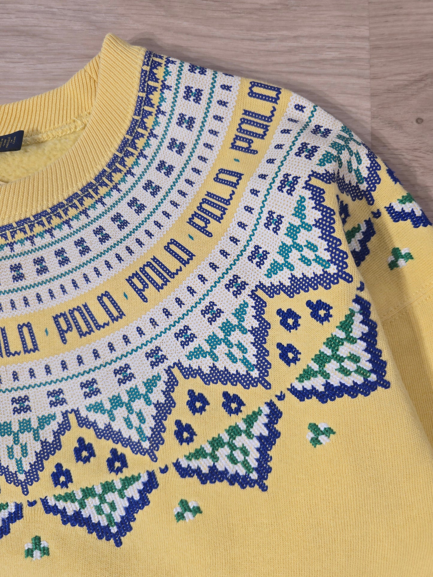Sweat jaune à motifs collection récente - XS